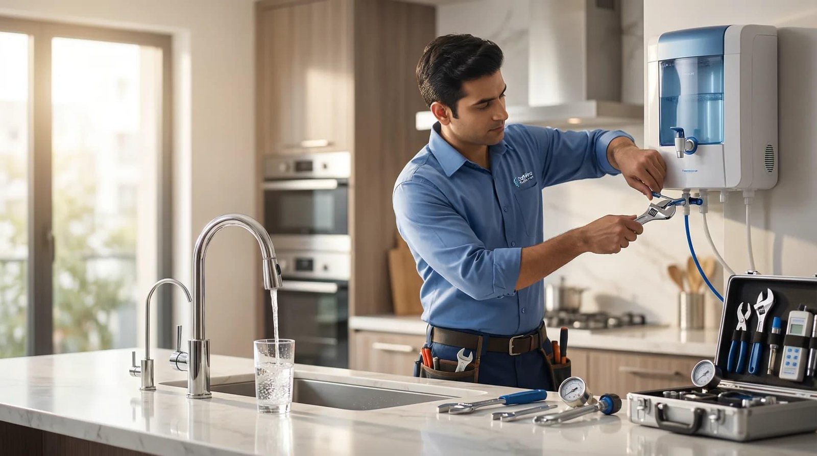 RO water purifier installation